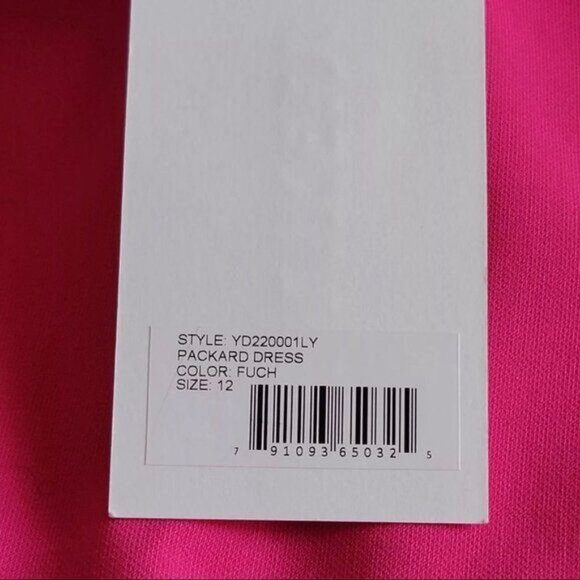 Likely Packard Dress Size 12 One Shoulder Fuchsia Pink Mid Length Slit New - Picture 11 of 12